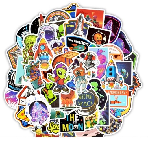 Alien stickers 50 stuks E187