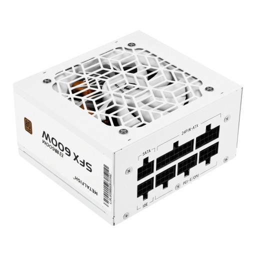 Alimentation PC SFX 600 W entièrement modulaire avec branche +12 V 50 A et connexion LLC et DC-DC avec entrée 100–240 V pour ordinateur