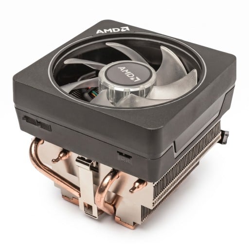 Alkuperäinen AMD:n CPU-jäähdytin RGB-valaistuksella, TDP jopa 95 W, 4pin, kupariset lämpöputket, musta, AMD Ryzen 3, 5, 7 ja 9 -prosessorille