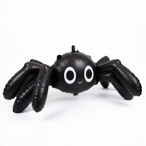 Álló felfújható pók lógó lábakkal Nem felfújt 146 x 59 cm Fekete és fehér Halloweeni dekoráció otthonra és boltba