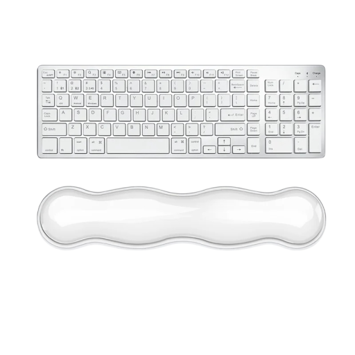 Almofada ergonómica de silicone para pulsos 36 x 8 cm para escrever no teclado Apoio longo para as mãos Prevenção de dores no escritório