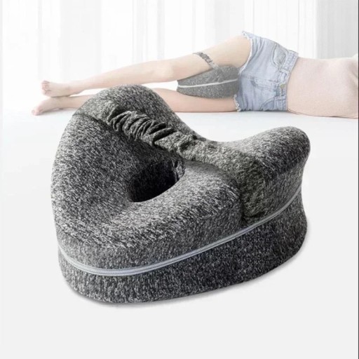 Almofada ortopédica entre as pernas com espuma de memória Suporte para joelhos e anca Melhor sono 25×23×13 cm