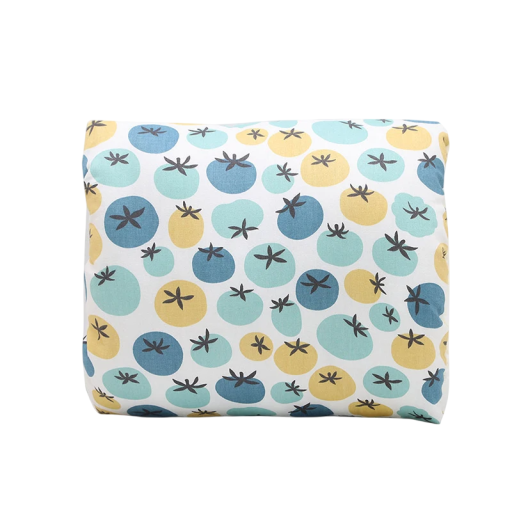 Almofada para antebraço para amamentação 25 x 23 cm Almofada de amamentação para segurar o bebé confortavelmente Algodão e poliéster Branco com padrão colorido