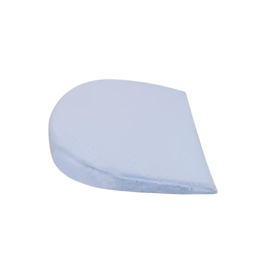 Almohada infantil inclinada 15° de viscoelástica 35 x 35 cm Media luna antiparpadeo Baby Sleep Cuña antireflujo Altura 6 cm