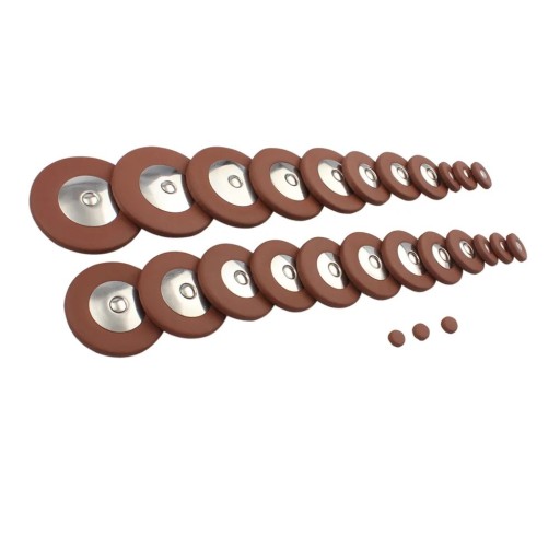 Alto Saxofon Leren Pads 26 Stuks Universele Pads met Knoppen van Fijn Leer Vervangset voor Nauwkeurige Afsluiting van Kleppen Lange Levensduur