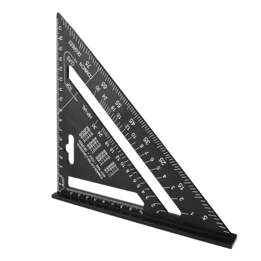 Aluminiowy trójkąt stolarski 17 cm