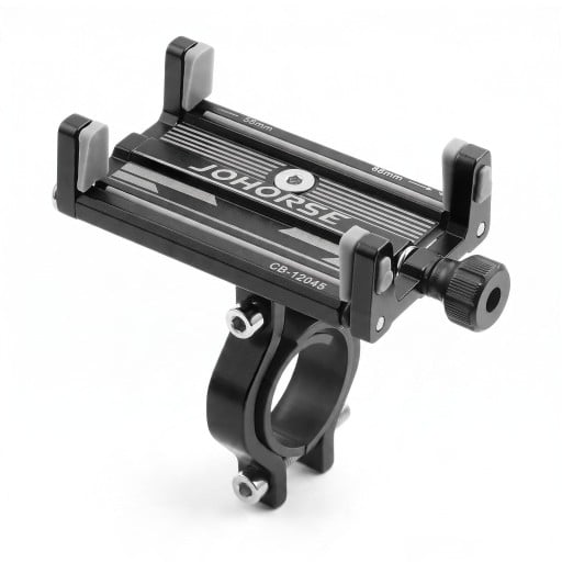 Aluminiowy uchwyt na telefon do roweru z 4 pazurami Dla telefonów 58–88 mm Kierownice 22,2–31,8 mm Obrotowy 360° Na MTB i rower elektryczny