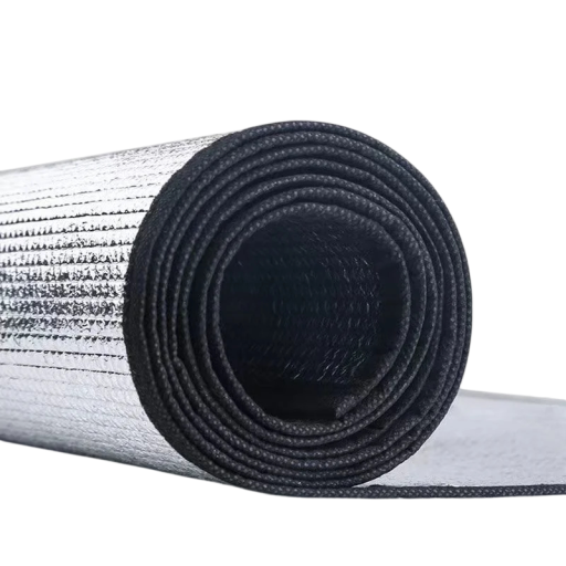 Aluminium campingmat 200 × 120 cm EPE isolatielaag waterdichte folie dikte 0,25 cm voor buiten slapen wandelen