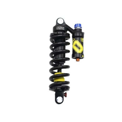 Amortiguador de Resorte Trasero para Bicicleta de Montaña 190 x 50 mm 550 LBS con Depósito de Compensación Negro y Amarillo para MTB Enduro y Descenso