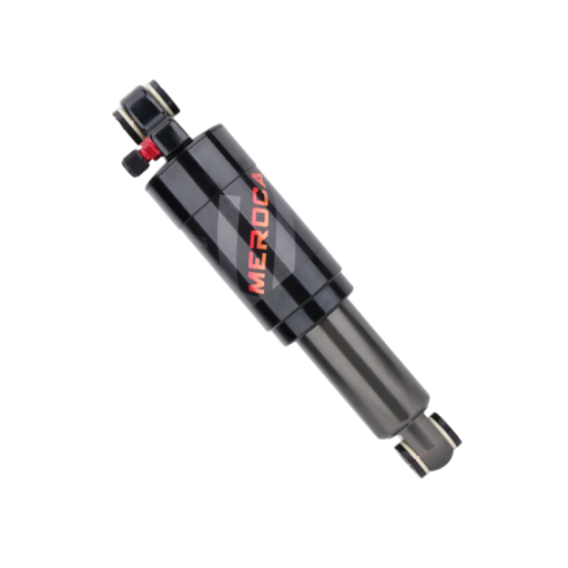 Amortisseur à Gaz Arrière MEROCA 200 mm Course 55 mm Oeil 24 mm Alliage Noir Pour Vélo de Montagne Scooter et Vélo Pliable Pièces Cyclistes
