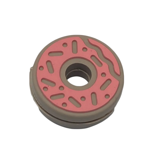 Amortisseur de vibrations pour raquette de tennis 2,5 cm Accessoire en silicone contre les chocs Accessoire sportif original avec motif de donut