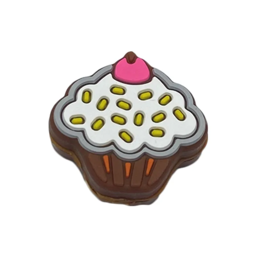 Amortisseur de vibrations pour raquette de tennis avec motif cupcake Accessoire antivibratoire en silicone Accessoire coloré pour joueurs de tennis