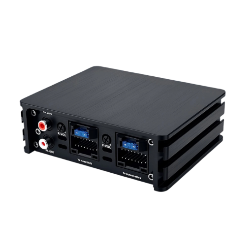 Amplificator auto 4 canale 60 W x 4 putere maximă 240 W 12 x 10 x 4 cm clasa A/B negru pentru autoradio Android subwoofere și difuzoare