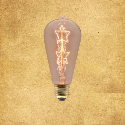 Ampoule décorative avec étoiles