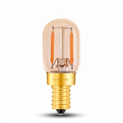 Ampoule LED dimmable T22G E14 Forme tubulaire avec filaments LED 1 W 220–240 V 55 x 22 mm Ampoule ambre Blanc chaud 2200 K Pour lampes et luminaires