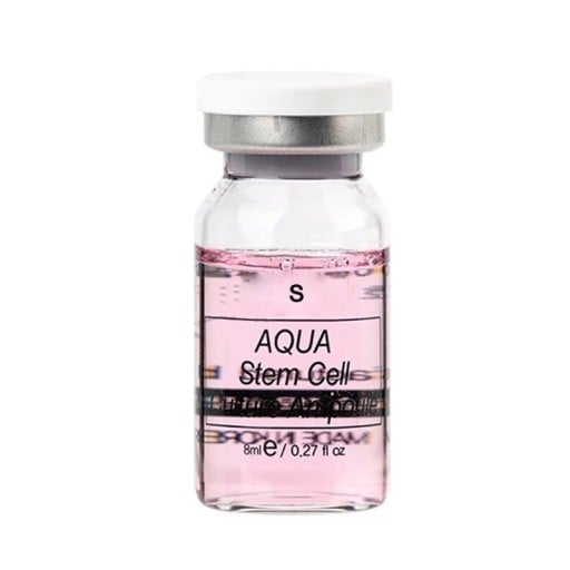 Ampule Aqua Stem Cell 8 ml na intenzívnu hydratáciu suchej a dehydratovanej pleti s rastlinnými extraktmi, v sklenenej fľaštičke