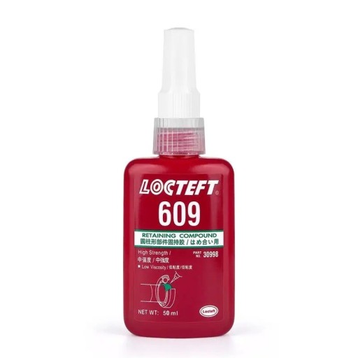 Anaerobní lepidlo 609 50 ml vysoká pevnost pro válcové spoje univerzální typ rychlé vytvrzení opravy vůlí a uložení hřídelí