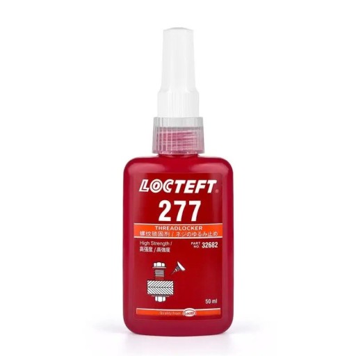 Anaerobní závitové lepidlo 277 50 ml vysoká pevnost pro šrouby do 1,5" odolné vibracím a teplotám rychlé vytvrzení závity do M36