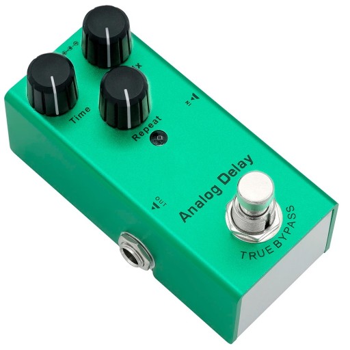 Analog Delay Guitar Effect Pedal Green Metal Body Professional Delay Effect True Bypass Natural Vintage Sound for Electric Guitar