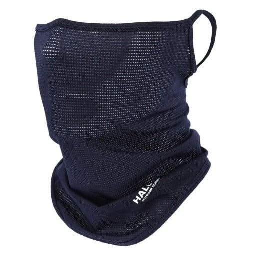 Åndbar balaclava ansigtsmaske 24 x 30 x 20 cm polyester mørkeblå ansigtsbeskyttelse til udendørs aktiviteter