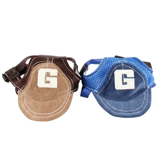 Åndbar baseballcap til hunde Solhat til rejser og sport Dyreartikler Justerbar halsomkreds 34-48 cm