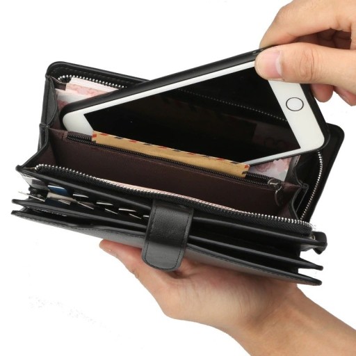 Ανδρικό δερμάτινο πορτοφόλι μεγάλο M552