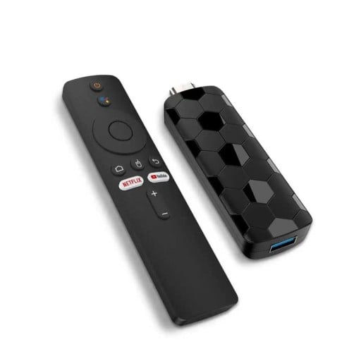 Android TV stick MORTAL R3 Plus 4K Ultra HD Android 16 WiFi 6 2,4 és 5,8 GHz Bluetooth 5.4 és USB 3.0 2 GB RAM és 16 GB tároló fekete