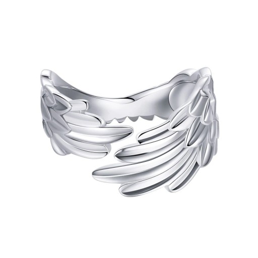 Anel feminino asas de anjo