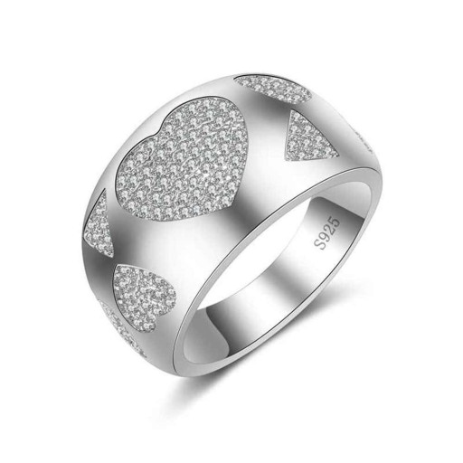 Anel feminino com coração D2207