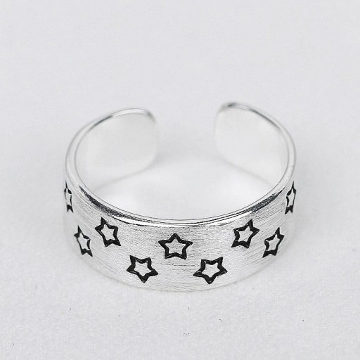 Anel feminino com estrelas D2863