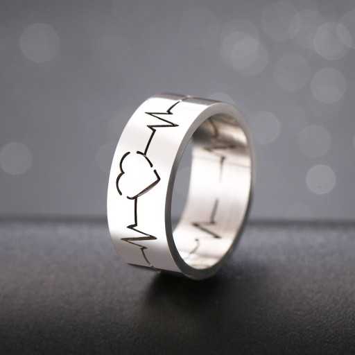 Anello da donna con battito cardiaco D2908