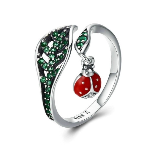 Anello da donna con coccinella