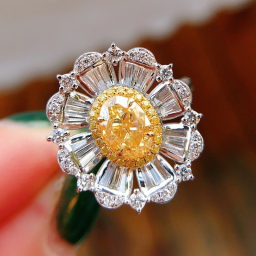 Anello da donna con fiore D2078
