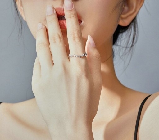 Anello da donna con fiori D1400