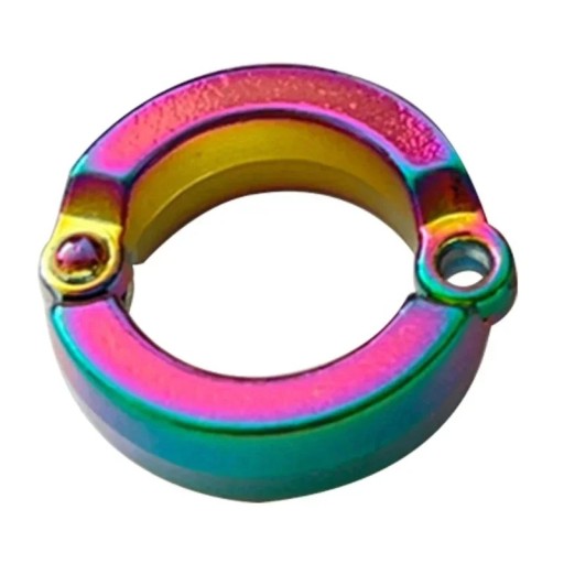 Anello metallico colorato da 5 mm per le zampe degli uccelli Clip identificativo in lega per l'anellamento di canarini, pappagalli e uccelli più piccoli