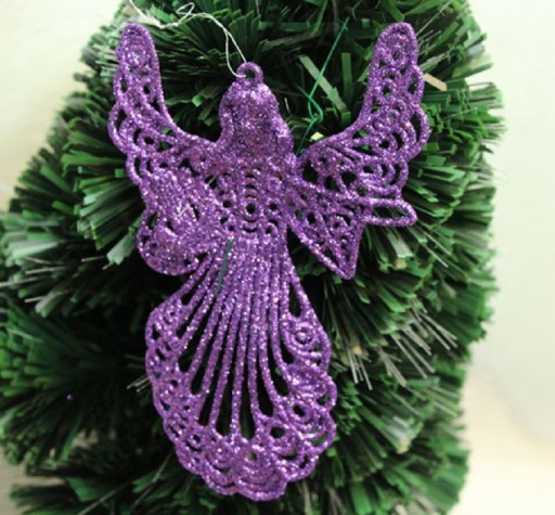 Angelo di Natale glitterato