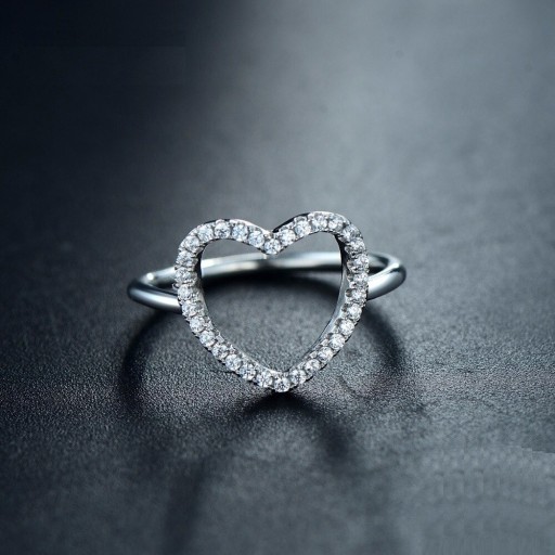 Anillo de mujer con corazón D1508
