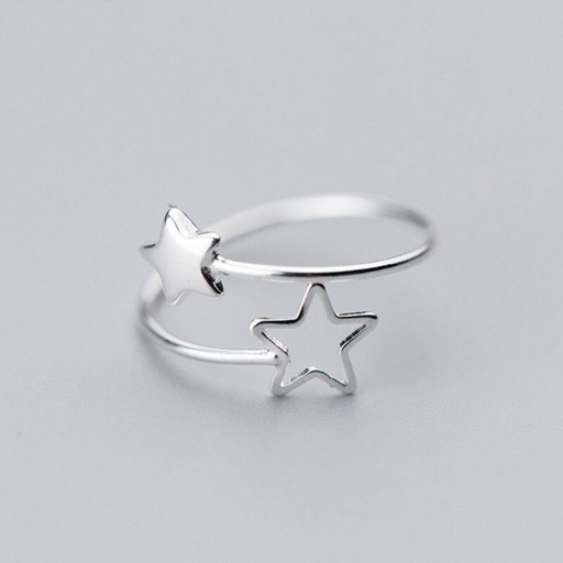 Anillo de mujer con estrellas D1515