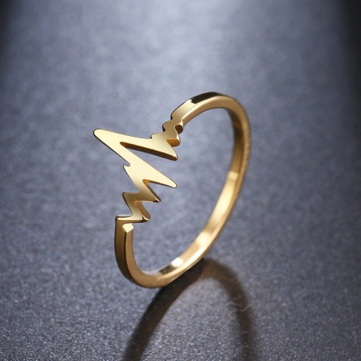 Anillo de mujer con latido de corazón