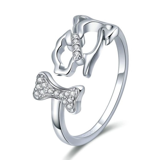 Anillo de mujer con perro J430