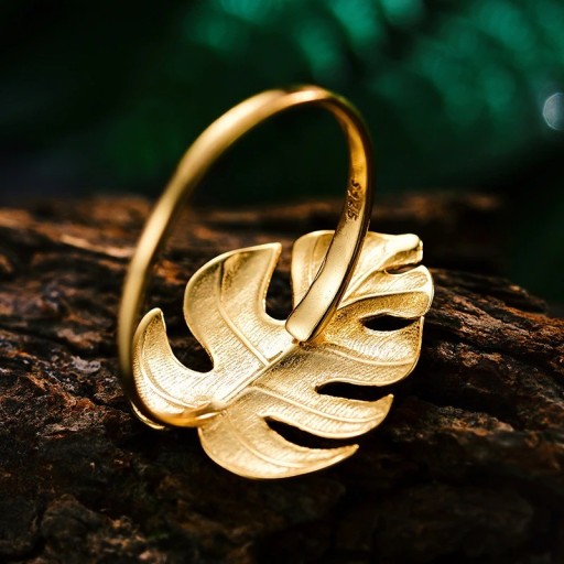 Anillo de mujer hoja D1955