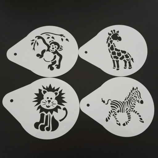 Animal Coffee Stencils 4 pcs