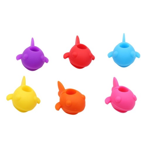 Anneau de verre poisson 6 pcs