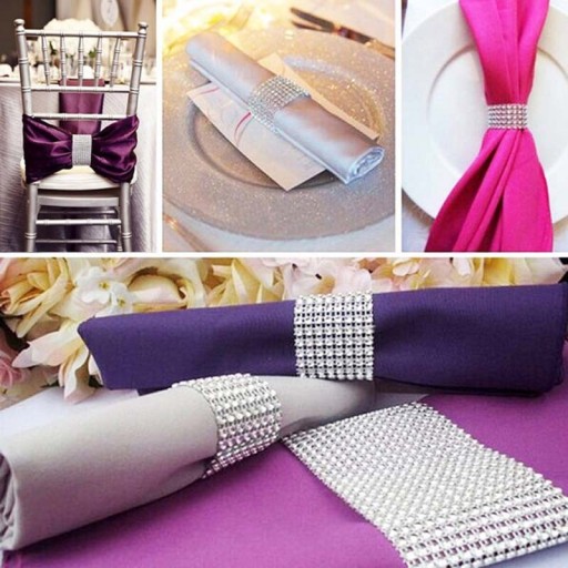 Anneaux décoratifs pour serviettes 10 pcs