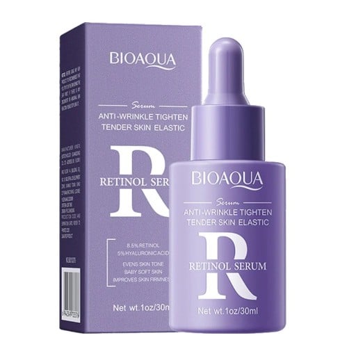 Ansigtsserum med 8,5% retinol 30 ml med 5% hyaluronsyre til udjævning af rynker, oplysning og foryngelse af huden, hurtig absorption