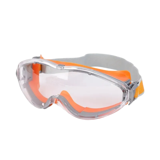 Anti-condens en anti-kras veiligheidsbril IP65 UV400 Verstelbare elastische band Stofdichte waterdichte werkbril