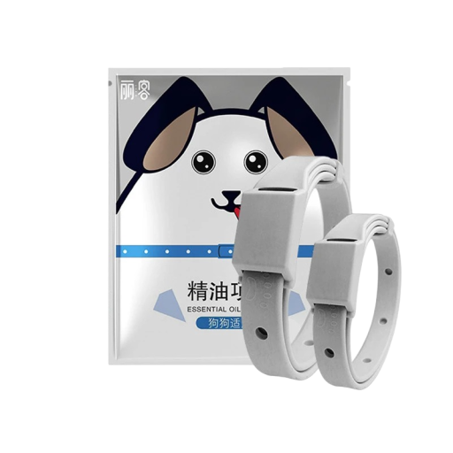 Anti-Parasiten-Hundehalsband, 5-teilig, Anti-Parasiten-Schutz für 8 Monate, verstellbares Hundehalsband, Anti-Zecken- und Flohhalsband, 50 cm
