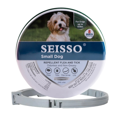 Anti-Parasitic Collar for Small Dogs Adjustable Dog Collar against Ticks and Fleas 38 cm
