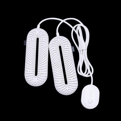 Antibakteriální elektrický vysoušeč obuvi s tříúrovňovým časovačem a teplotní stabilizací 70 °C pro bezpečné sušení všech typů bot