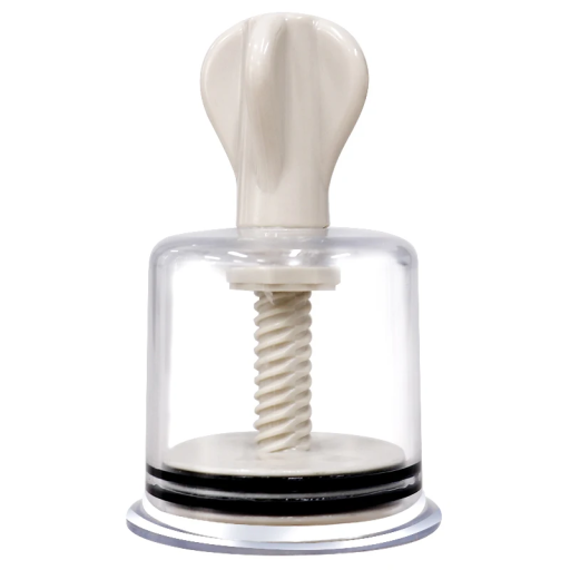 Anticelulitidova zuiger XL 6,3 cm met draaibare handgreep en siliconen afdichting Massage vacuüm cup voor lichaamsverzorging en huidlifting